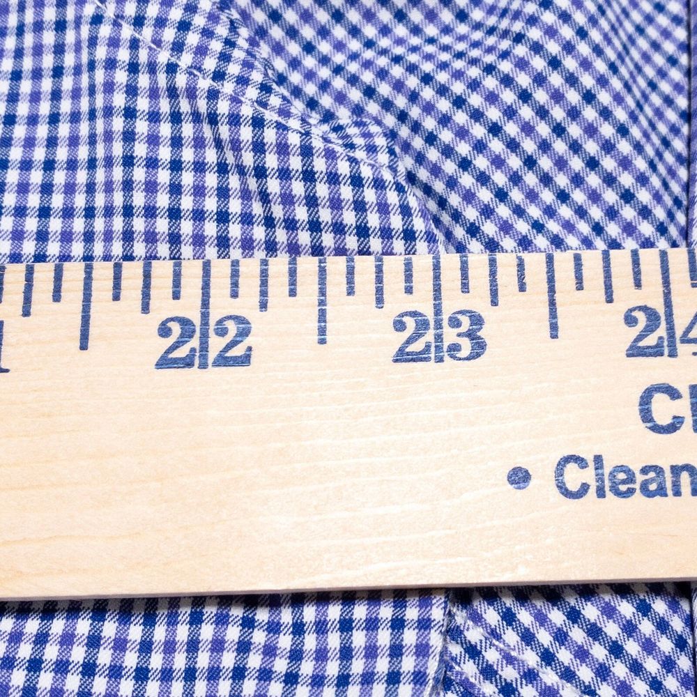 UNTUCKit Performance Shirt Men's Large Wicking Nylon Blue Check Button-Up - Picture 9 of 10